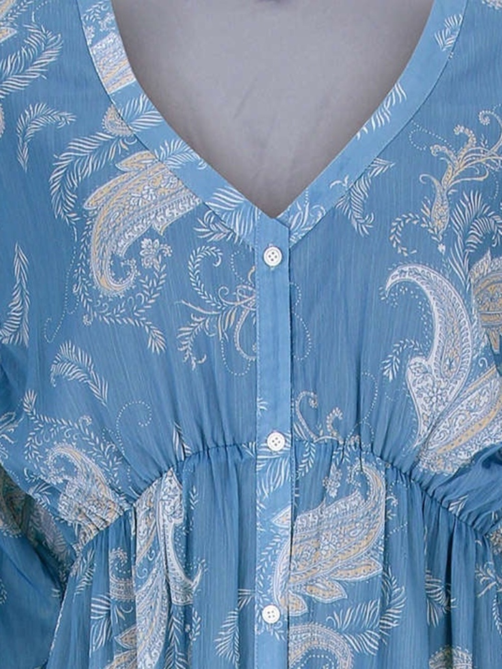 VENUS Button Down Maxi Dress - Blue NEW - Picture 10 of 15